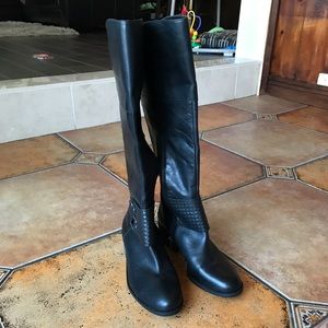 Vince Camuto leather boots, Black, sz8.5. NWT